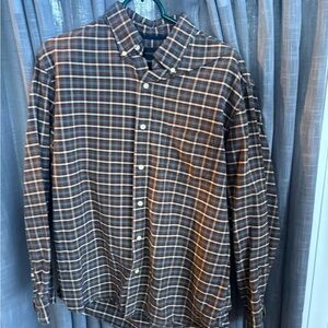 Madison Brown Plaid Men's Shirt size L